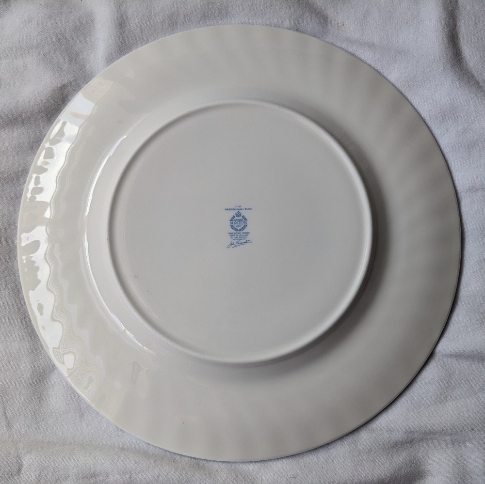 Minton Haddon Hall Blue Floral Bone China Dinner Salad Bread&Butter Plates Disc. - Picture 4 of 14